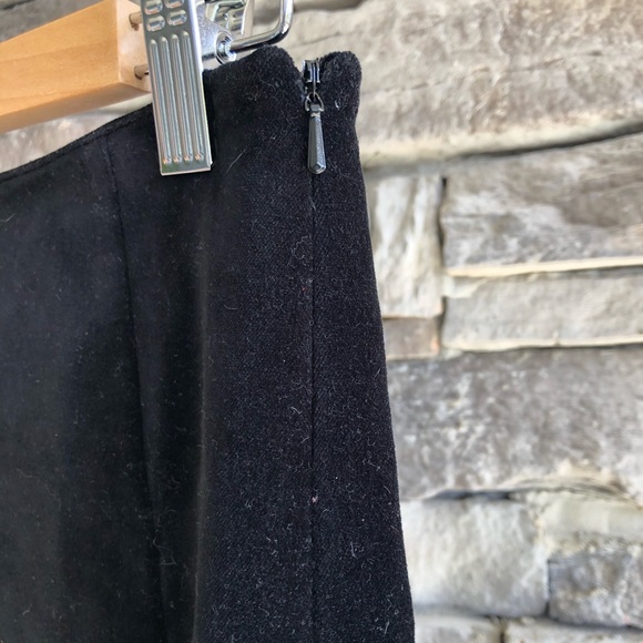 CLUB MONACO / black velvet pencil skirt - Picture 2 of 7